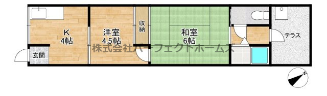 伊加賀本町テラスハウスの間取り
