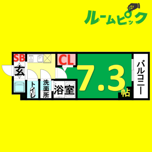 S-RESIDENCE千種　名古屋市賃貸　仲介手数料無料の間取り