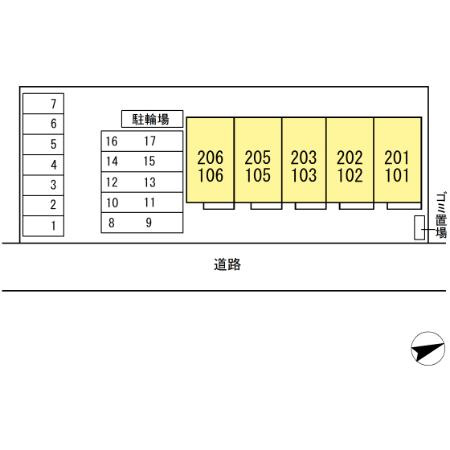 D-resena古川Ⅱの区画図