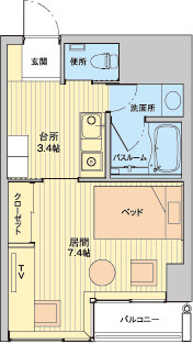 【間取り】 | クレエ秋田町