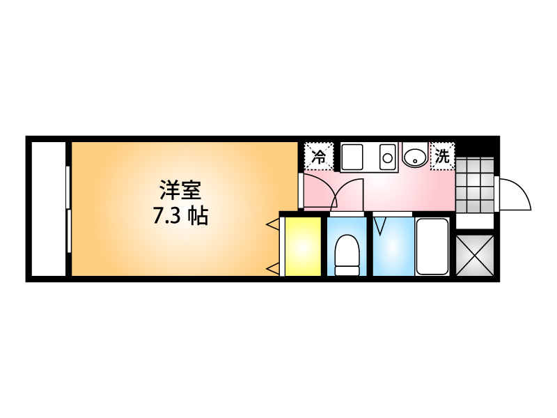 ラフィーネⅢの間取り