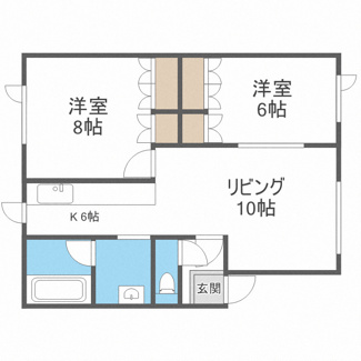【間取り】 | プラザ４２０Ａ