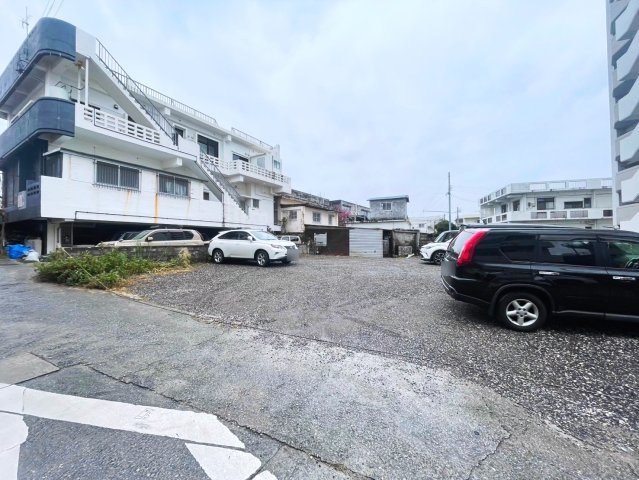 北谷町砂辺　売土地の前面道路含む現地写真|2025/2/15 現地写真