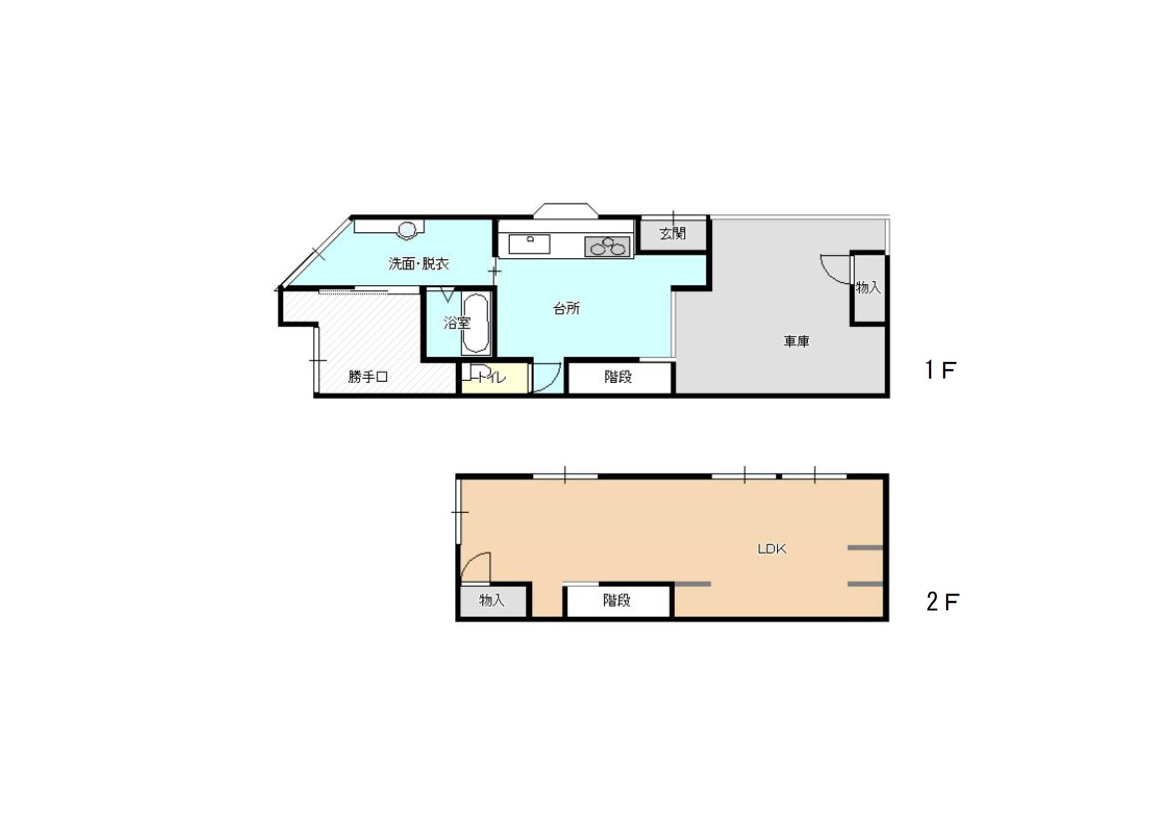 竜見町戸建の間取り