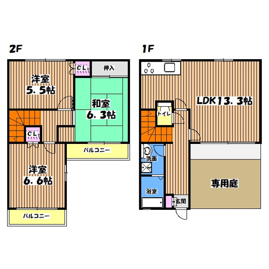 【間取り】 | ブリージングタウン百草園