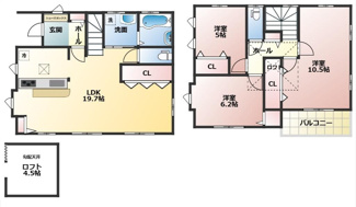 【間取り】 | 築浅！鴻巣市宮前戸建（太陽光・蓄電池付き！）