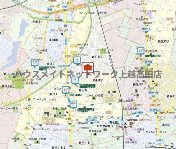 シャトーレ春日野の地図|位置図