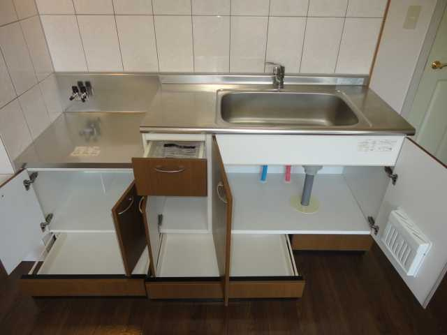 グリーンアースの収納|キッチン収納（下部）