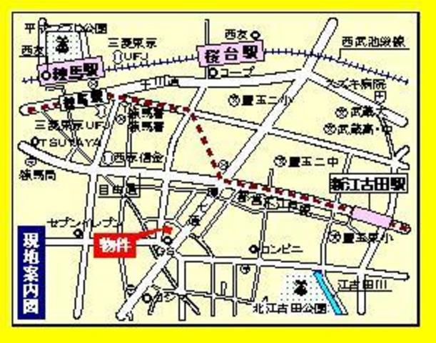 エース桜台の地図|★現地ご案内図です★