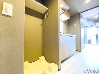 【設備】 | メイクスWアート今池Ⅲ | 洗濯機置き場です。