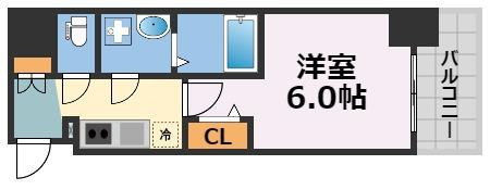 エスリード難波ザ・プレミアの間取り