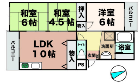 ベルデュウラ池上の間取り