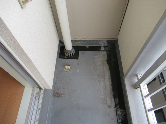 福田ハイツのバルコニー