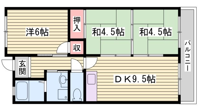 グリーンハイツ松本の間取り