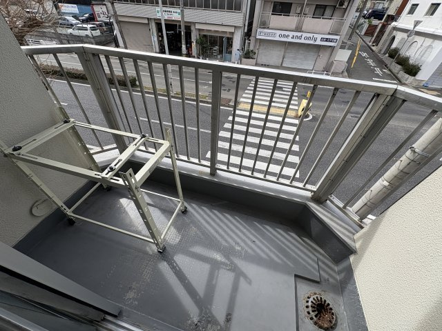 福田ハイツのバルコニー