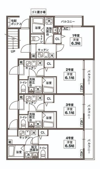 【間取り】 | グランシエル都賀
