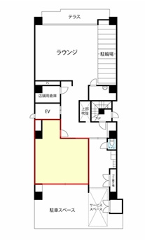デュオフラッツ西新ＷＥＳＴの区画図