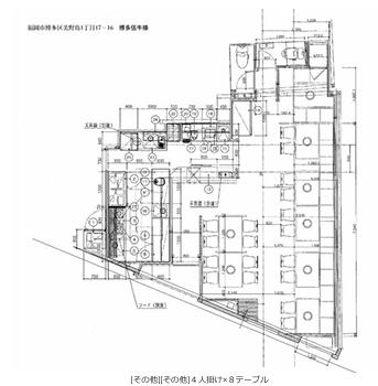 美野島１丁目居抜の区画図