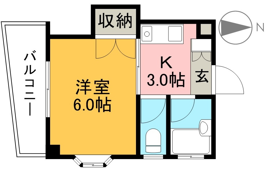 ハイツ松井の間取り