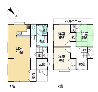 【間取り】 | 近江八幡市十王町　中古戸建