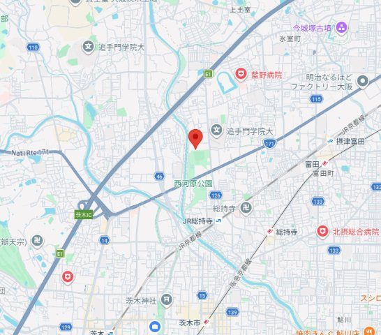 茨木ICOCITY WestCourtの地図