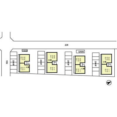 【区画図】 | フルール・プリムヴェール A棟 | 【フルール・プリムヴェール A棟】