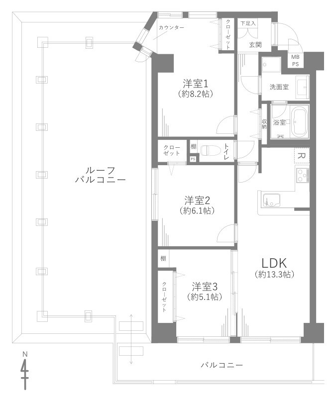 ファミール川越の間取り