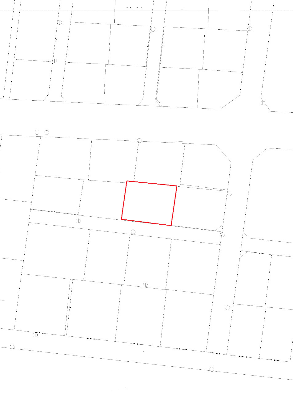 御山町　解体更地渡しの土地図
