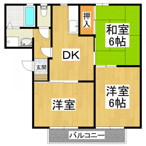 【間取り】 | パークハイツC棟