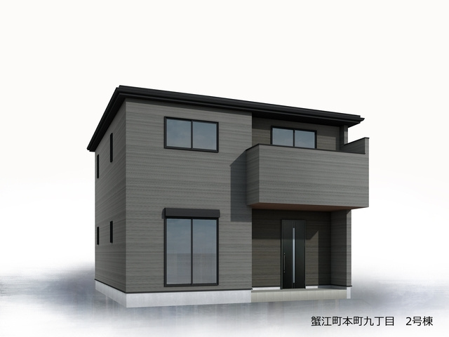 リーブルガーデン蟹江町本町九丁目　全3棟　新築住宅の外観パース|外観パースです