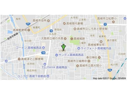 セレーン城跡の地図