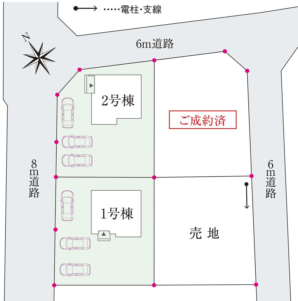 大平町下皆川　新築戸建1の区画図