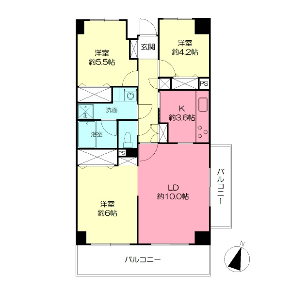 ロゼール壱番館の間取り