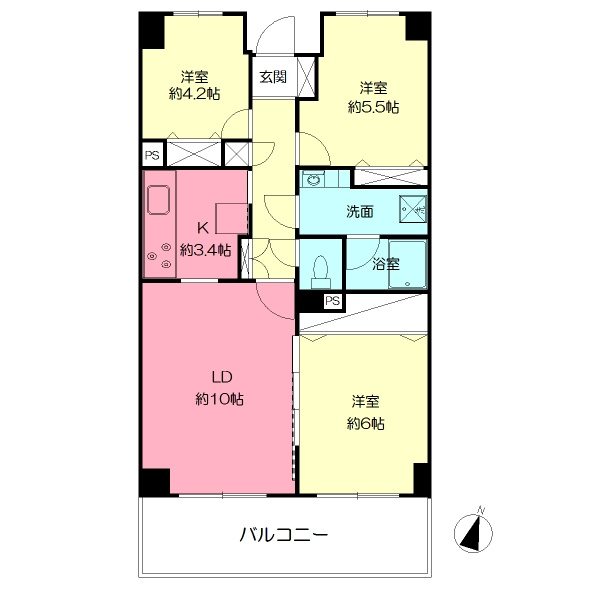 ロゼール壱番館の間取り