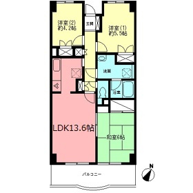 ロゼール壱番館の間取り