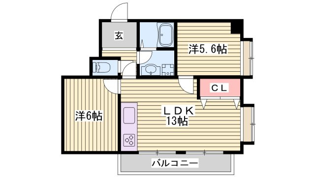 ライフコート市川の間取り