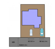 売中古戸建　中央区大人見町の土地図