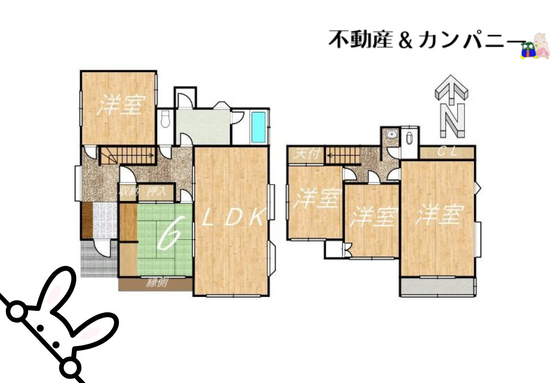 三町2丁目のおうち　松山市三町2丁目中古戸建の間取り