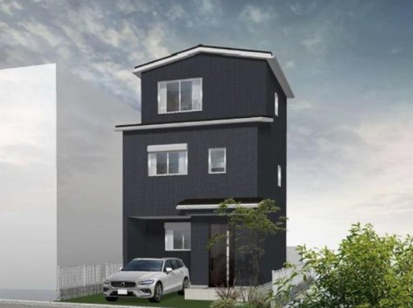 深江南町1丁目　売土地の外観パース|建物プラン例（B号地）