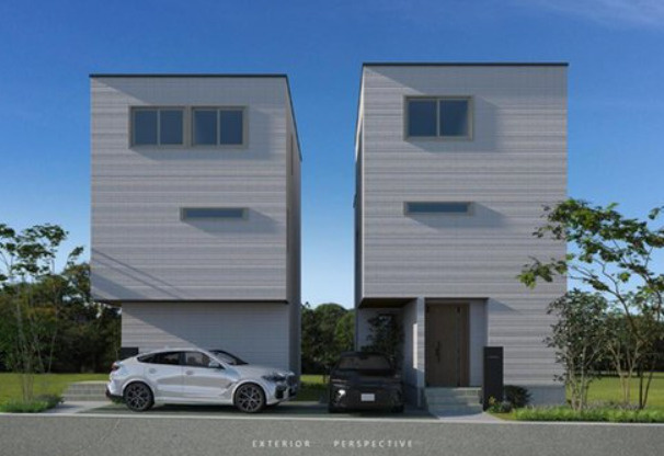 深江南町1丁目　売土地の外観パース|建物プラン例
