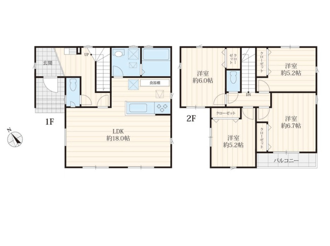 【間取り】 | CLEIAS TOWN久喜市上町　戸建住宅 | ≪7号棟≫