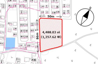 【間取り】 | 鹿沼市仁神堂町 事業用貸地