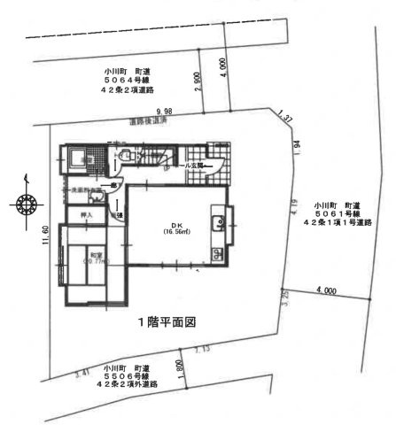 【区画図】 | 比企郡小川町大字飯田　中古戸建