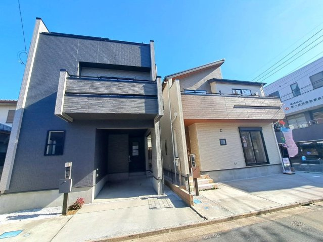 月々7万円台～　新築戸建　川越市旭町3丁目の外観|2号棟　外観　完成済！