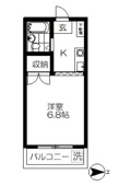 １Ｋ　　（洋６．８帖　Ｋ）