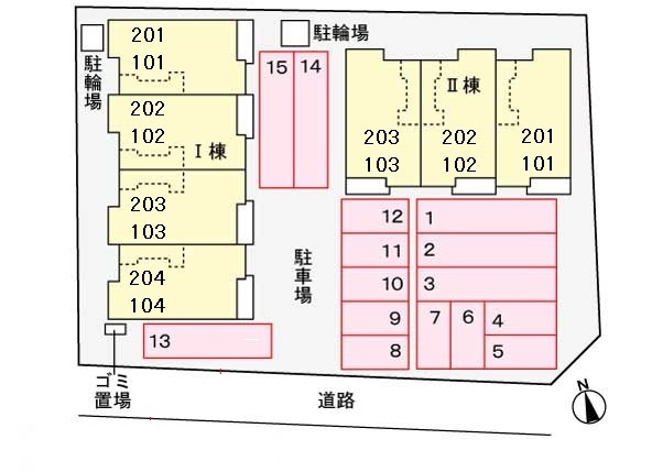 コッティⅡの区画図
