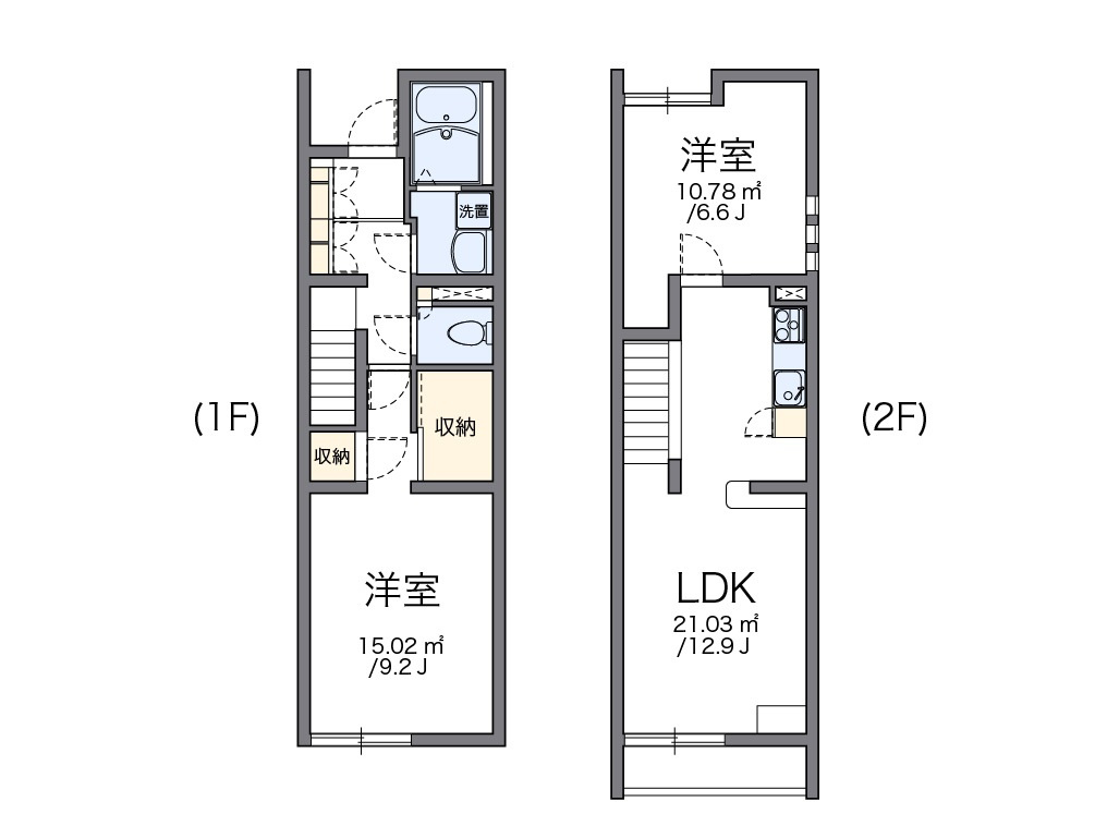 レオパレスコヅチⅡの間取り