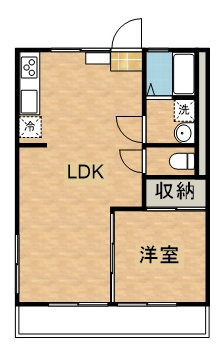 【間取り】 | コーポ・ハイビスカス