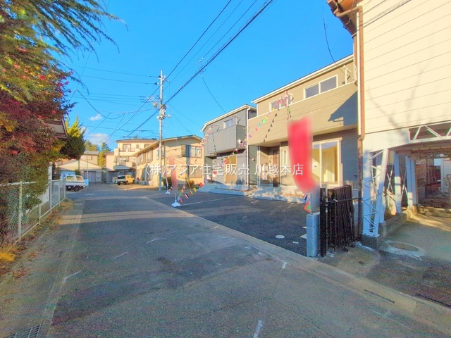 月々７万円台～　新築戸建　富士見市水谷東第6の前面道路含む現地写真|南西側 約4.0ｍ公道