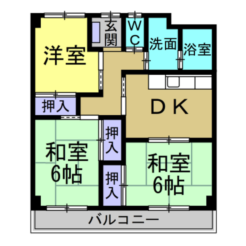 メゾンこくていの間取り
